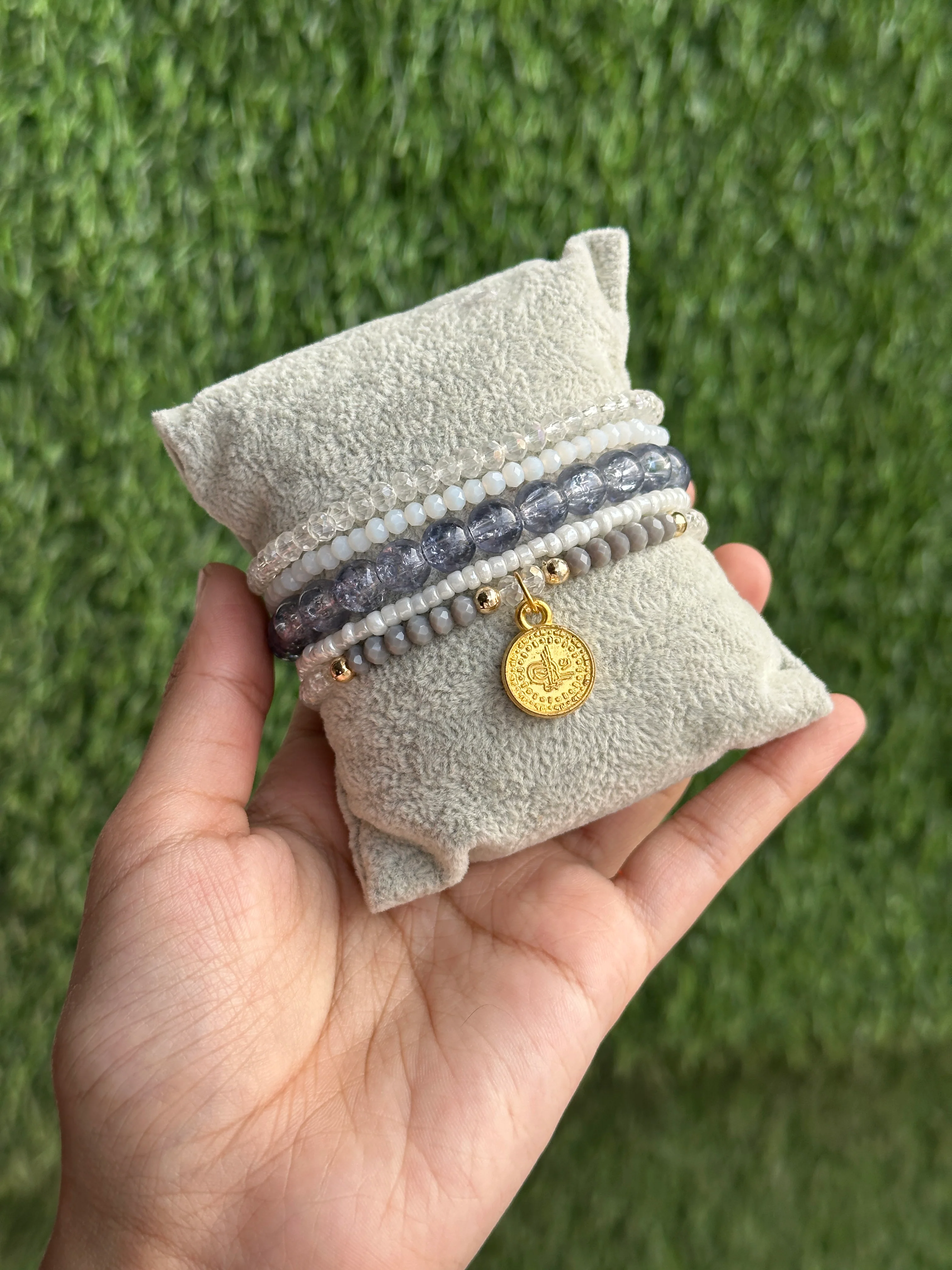 Blue bracelet set