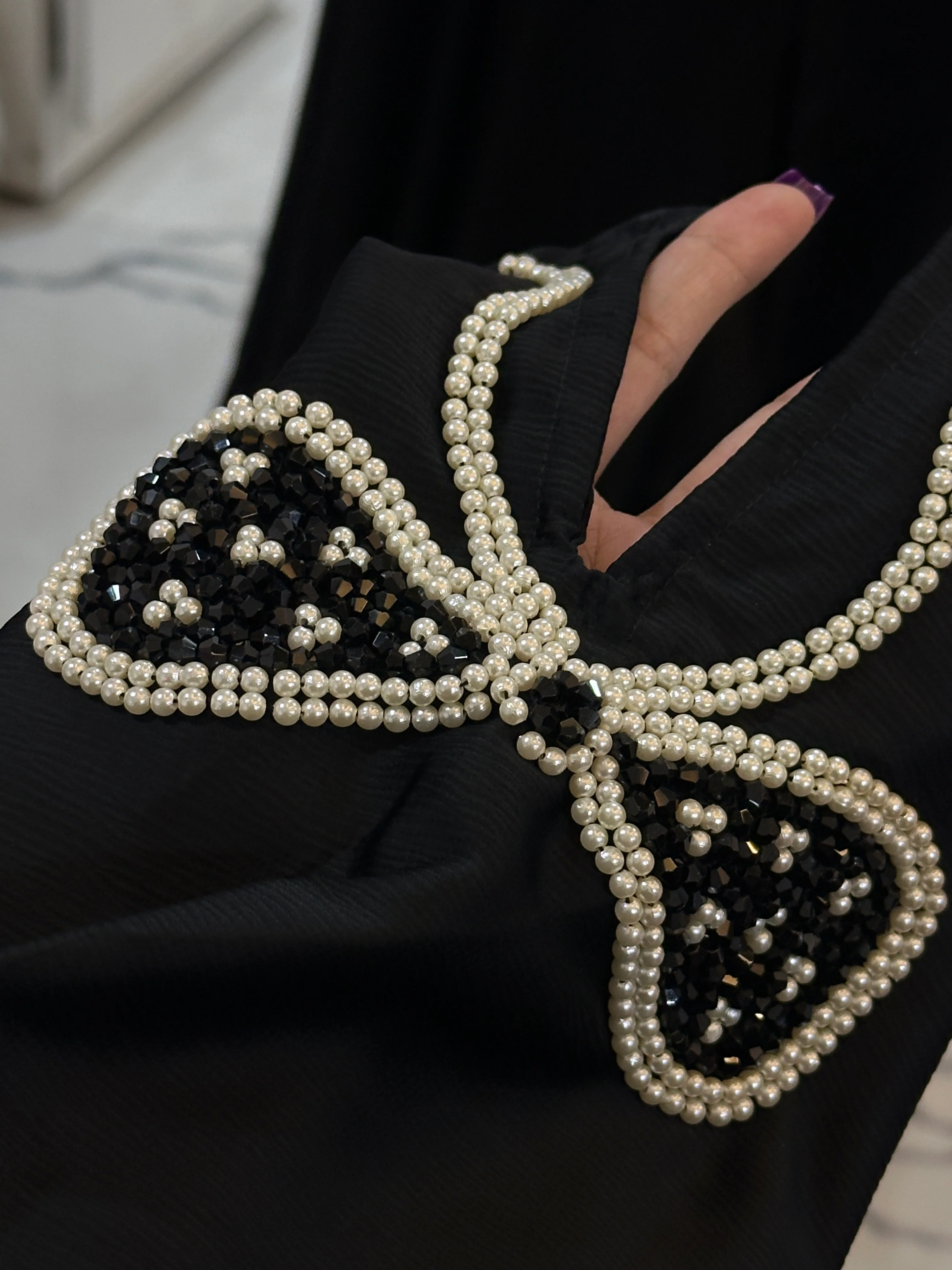 Luxurious Bow Abaya - Perfect For Party Wear - Image 6