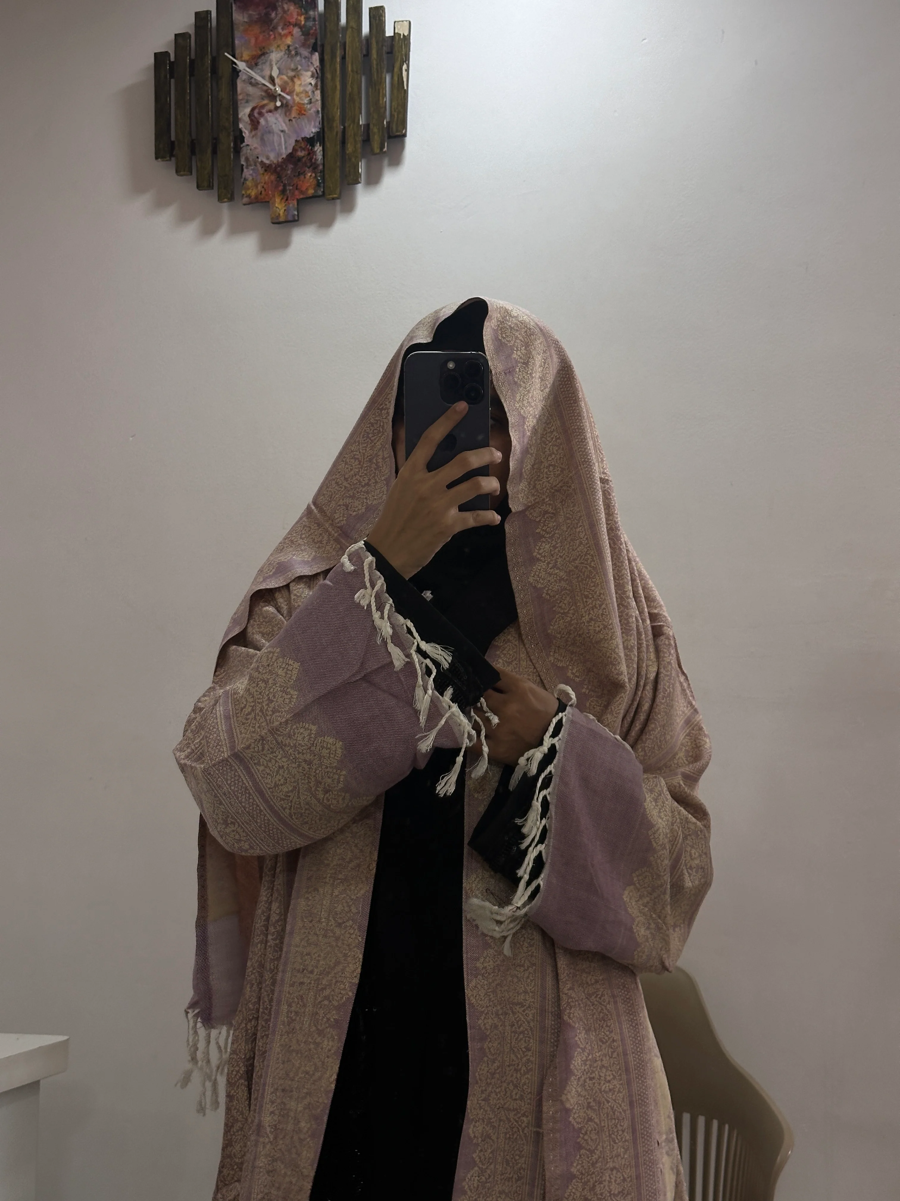 Pashmina Abaya With Shawl - Image 4