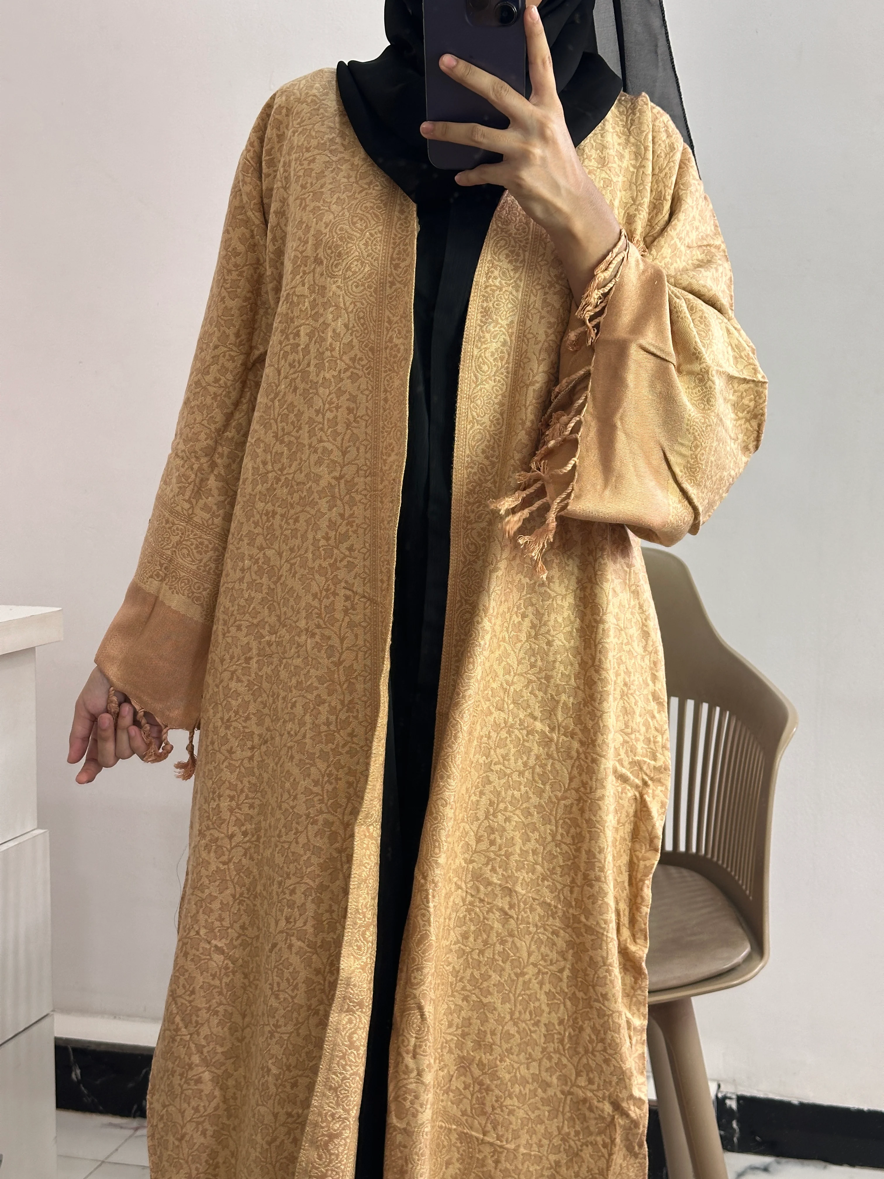 Pashmina Abaya With Shawl - Image 4
