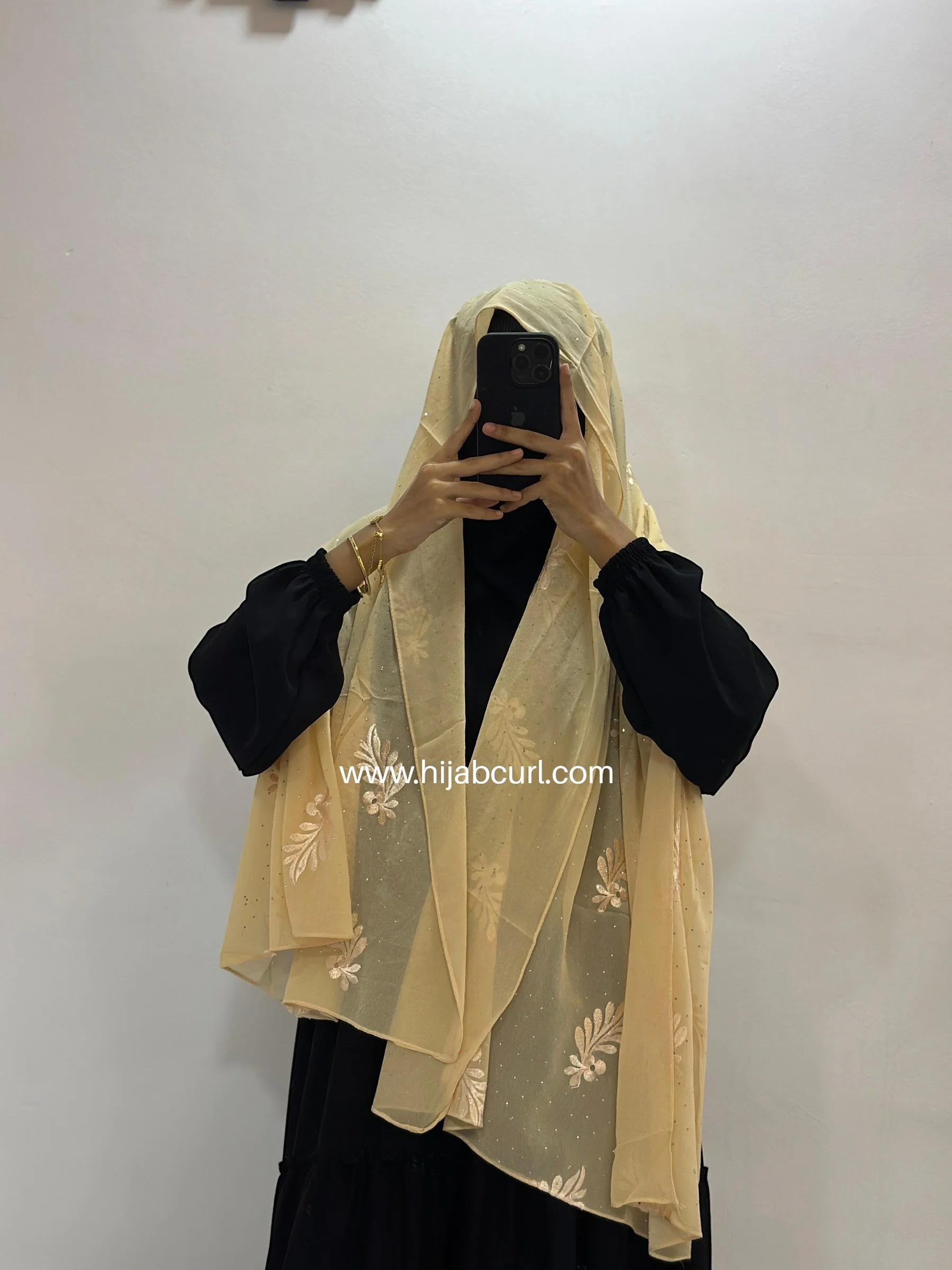 Premium Chiffon Embroidered Hijab - Image 15
