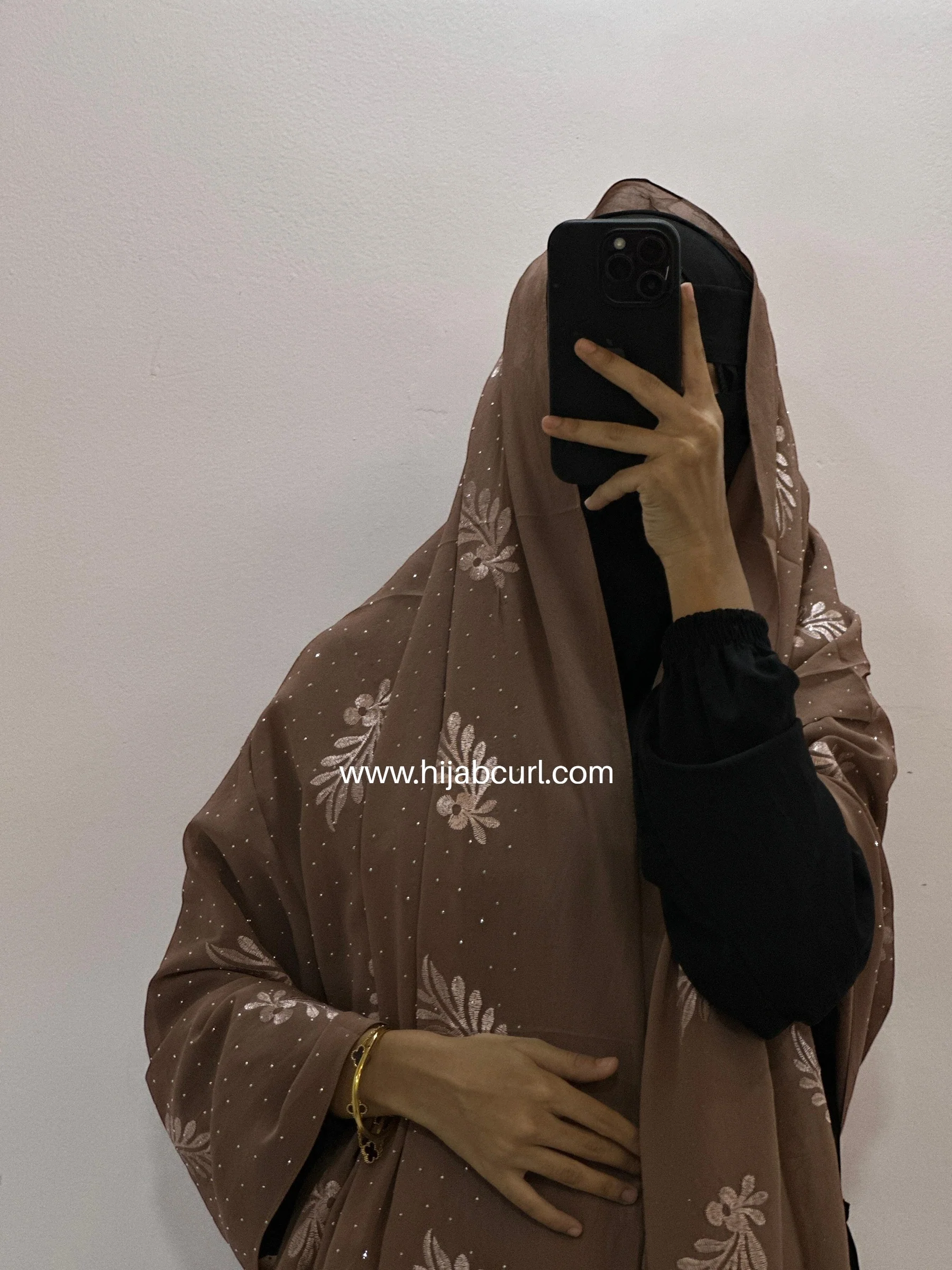 Premium Chiffon Embroidered Hijab - Image 7