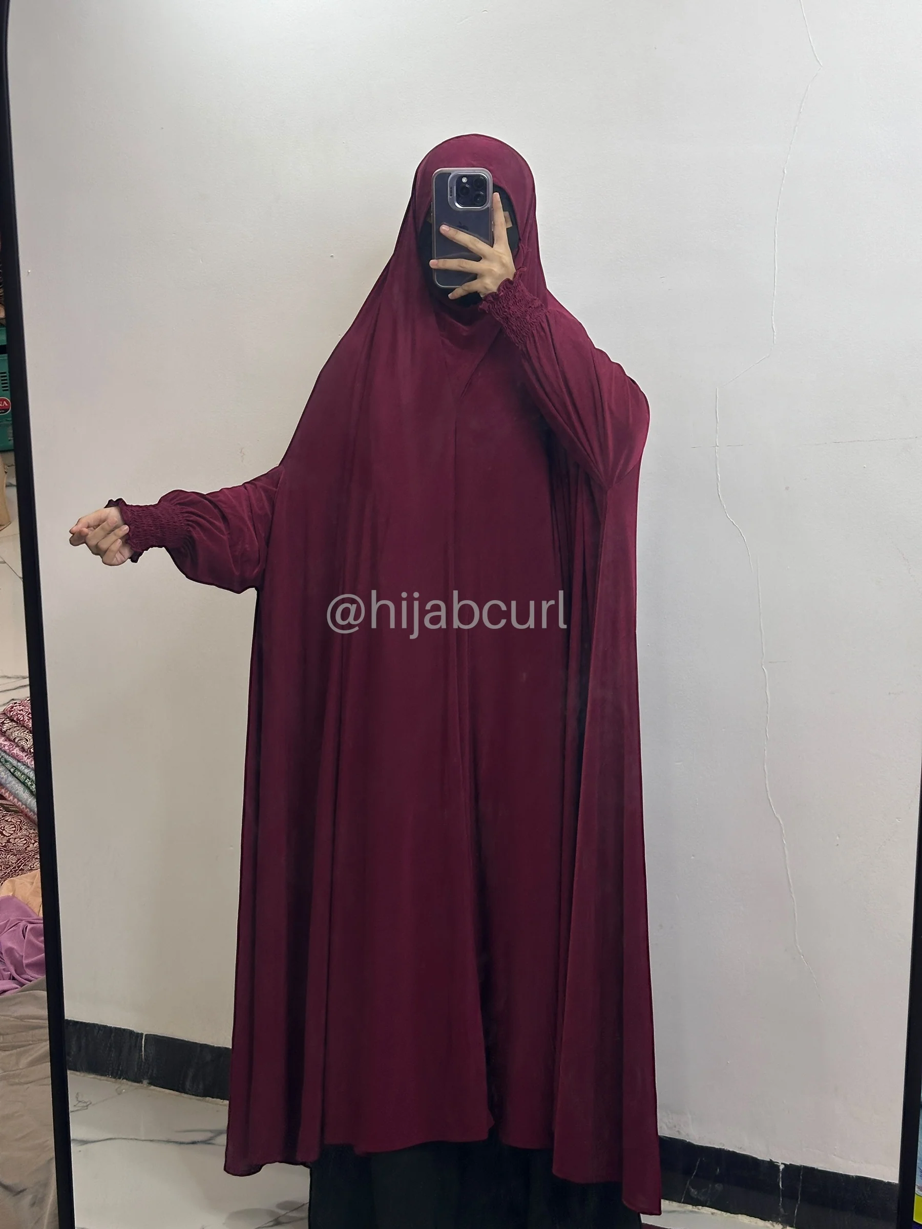 Sleeve Jilbab - 60 inches Length - Image 2